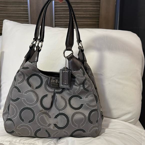 Coach Handbags - Coach silver shoulder bag